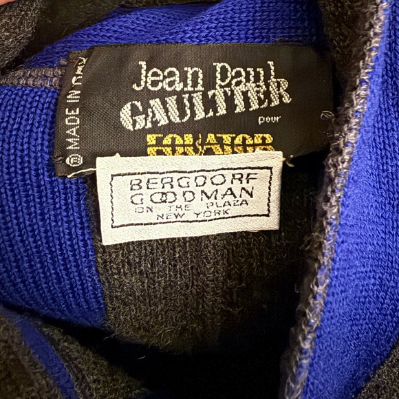 Vintage Jean Paul Gaultier EQUATOR wool button up sweater M - Picture 7 of 8